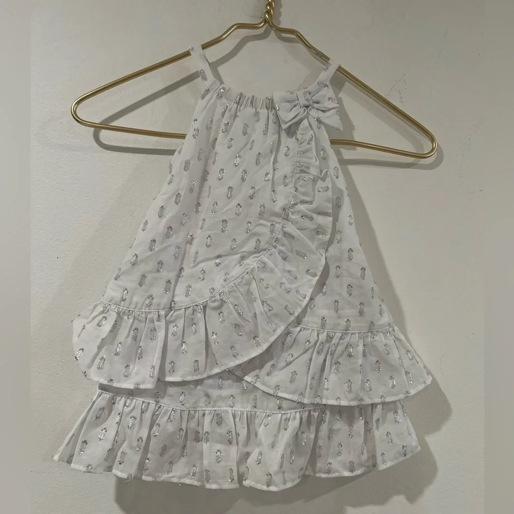 JANIE AND JACK strap dress with bow on the side size 18-24 months